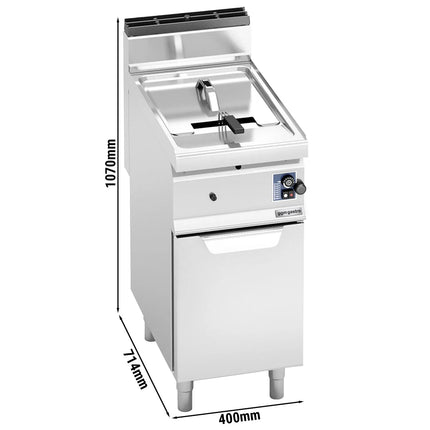 GGM Gastro Bếp Chiên Nhúng Gas Đứng - 10L - 6.9kW - Thủ Công - Có Van Xả