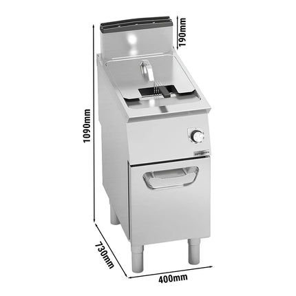 GGM Gastro Bếp Chiên Nhúng Gas Đứng - 18L - 14kW - Điều Khiển Điện Tử - Kỹ Thuật Số