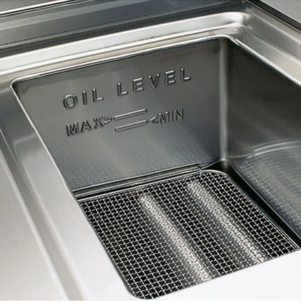 GGM Gastro Bếp Chiên Nhúng Gas Đứng 2 Bồn - 10+10L - 13.8kW - Thủ Công - Có Van Xả