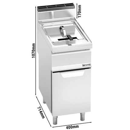 GGM Gastro Bếp Chiên Nhúng Gas Đứng - 20L - 16.5kW - Thủ Công - Có Van Xả