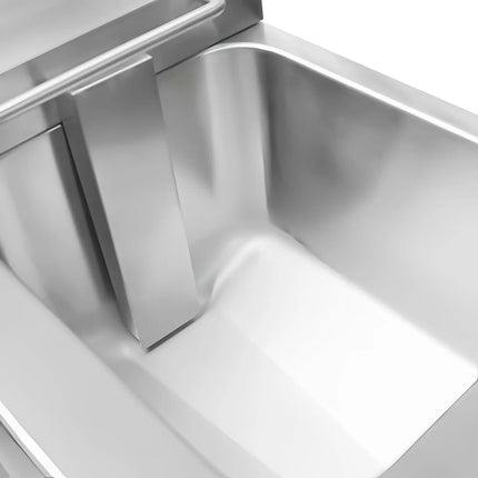 GGM Gastro Bếp Chiên Nhúng Từ - 8L - 3.5kW - Kỹ Thuật Số - Có Van Xả