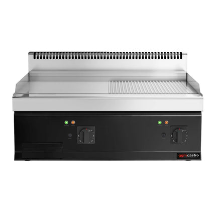 GGM Gastro Bếp Chiên Nướng Điện - 13.8kW - Mặt Nửa Phẳng Nửa Rãnh - Diện Tích Nấu: 795x535mm