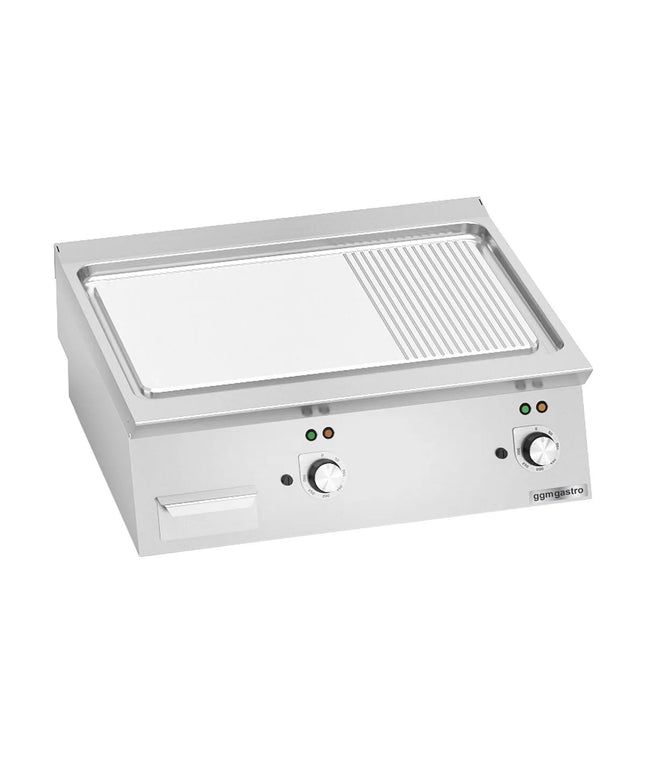 GGM Gastro Bếp Chiên Nướng Điện - 9.6kW - Mặt Nửa Phẳng Nửa Rãnh