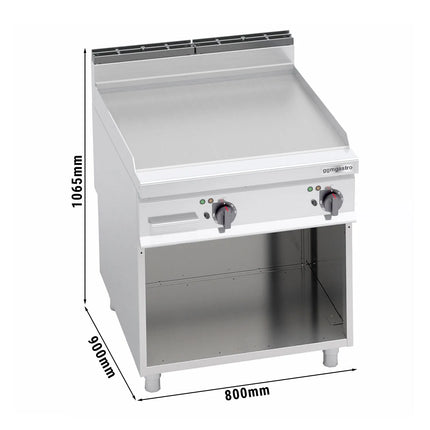 GGM Gastro Bếp Chiên Phẳng Điện - 11.4kW - Mặt Phẳng - Diện Tích Nấu: 795x667mm - Có Chân Đứng