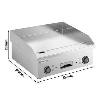 GGM Gastro Bếp Chiên Phẳng Điện - 4.3kW - Mặt Phẳng - Diện Tích Nấu: 720x410mm