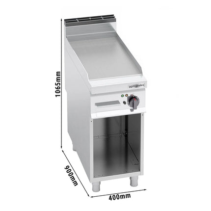 GGM Gastro Bếp Chiên Phẳng Điện - 5.7kW - Mặt Phẳng - Diện Tích Nấu: 396x667mm - Có Chân Đứng