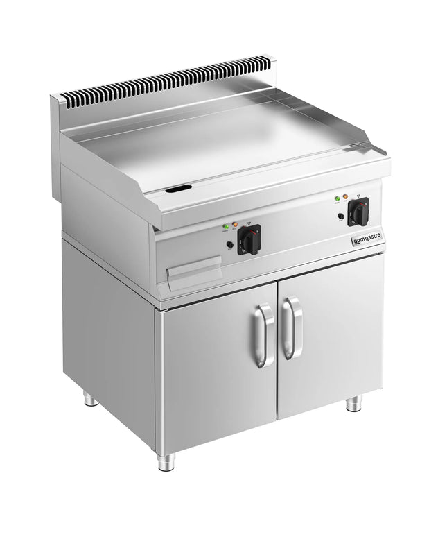 GGM Gastro Bếp Chiên Phẳng Điện - 7.1kW - Mặt Phẳng - Diện Tích Nấu: 795x535mm - Có Tủ Bệ - 2 Cánh