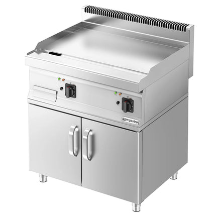 GGM Gastro Bếp Chiên Phẳng Điện - 7.1kW - Mặt Phẳng - Diện Tích Nấu: 795x535mm - Có Tủ Bệ - 2 Cánh