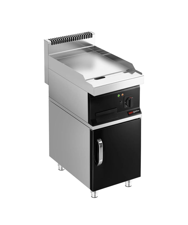 GGM Gastro Bếp Chiên Phẳng Điện - 8kW - Mặt Phẳng - Diện Tích Nấu: 395x535mm - Có Tủ Bệ - 1 Cánh