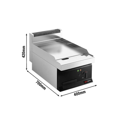 GGM Gastro Bếp Chiên Phẳng Điện - 8kW - Mặt Phẳng - Diện Tích Nấu: 395x535mm