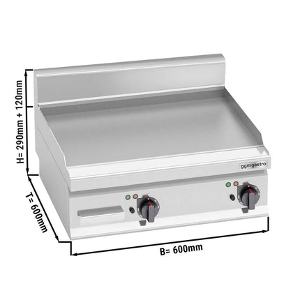 GGM Gastro Bếp Chiên Phẳng Điện - 8kW - Mặt Phẳng - Diện Tích Nấu: 596x430mm