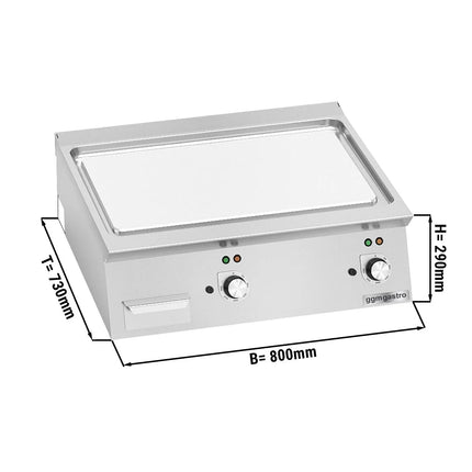 GGM Gastro Bếp Chiên Phẳng Điện - 9.6kW - Mặt Phẳng