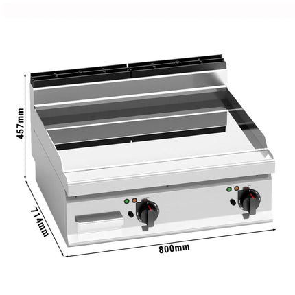 GGM Gastro Bếp Chiên Phẳng Điện - 9.6kW - Mặt Phẳng - Diện Tích Nấu: 800x714mm