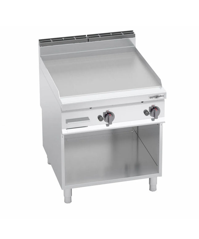 GGM Gastro Bếp Chiên Phẳng Gas - 20kW - Mặt Phẳng - Diện Tích Nấu: 796x667mm - Có Chân Đứng