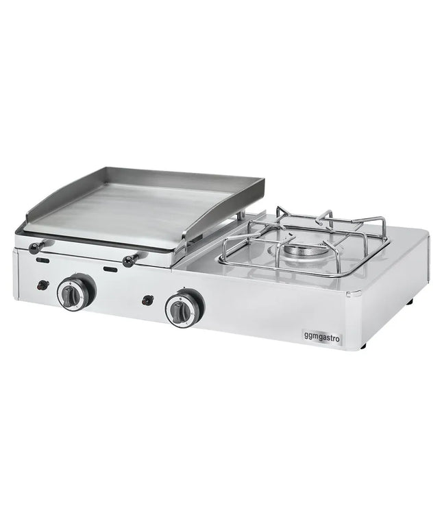 GGM Gastro Bếp Chiên Phẳng Gas - 6.3kW - Mặt Phẳng - Diện Tích Nấu: 383x395mm