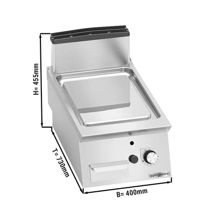GGM Gastro Bếp Chiên Phẳng Gas - 6.9kW - Mặt Phẳng