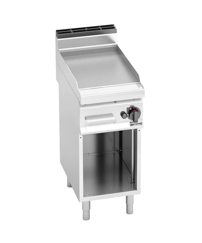 GGM Gastro Bếp Chiên Phẳng Gas - 6.9kW - Mặt Phẳng - Diện Tích Nấu: 395x500mm - Có Chân Đứng