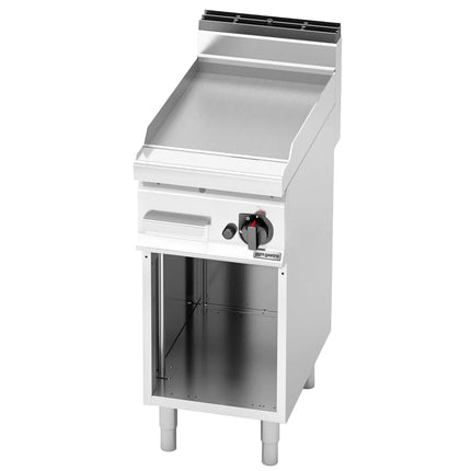 GGM Gastro Bếp Chiên Phẳng Gas - 6.9kW - Mặt Phẳng - Diện Tích Nấu: 395x500mm - Có Chân Đứng
