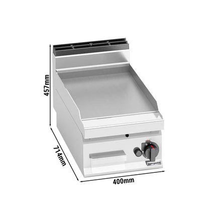 GGM Gastro Bếp Chiên Phẳng Gas - 6.9kW - Mặt Phẳng - Diện Tích Nấu: 395x500mm