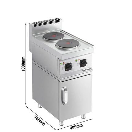 GGM Gastro Bếp Điện - 4.6kW - 2 Mặt - Có Tủ Bệ - 1 Cánh