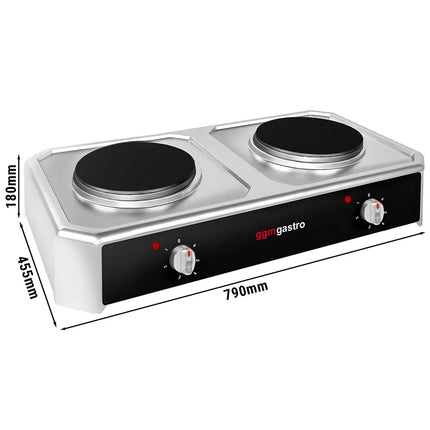 GGM Gastro Bếp Điện - 4kW - 2 Mặt