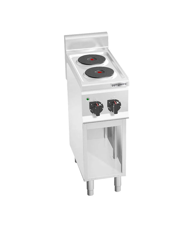 GGM Gastro Bếp Điện - 4kW - 2 Mặt - Có Kệ Dưới Hở