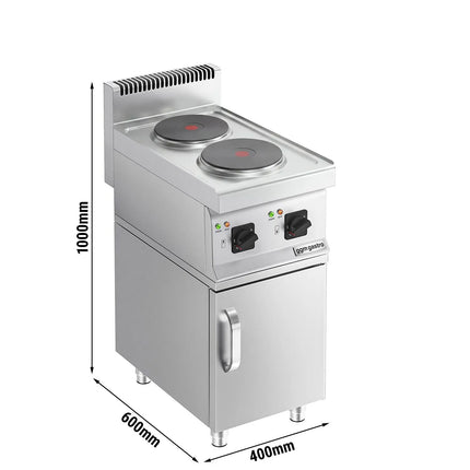 GGM Gastro Bếp Điện - 4kW - 2 Mặt - Có Tủ Bệ - 1 Cánh