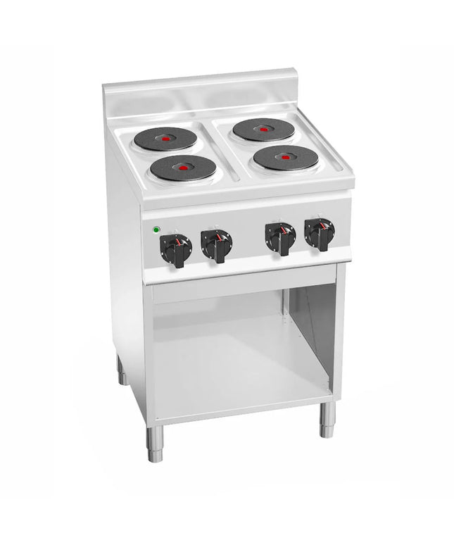 GGM Gastro Bếp Điện - 8kW - 4 Mặt - Có Kệ Dưới Hở