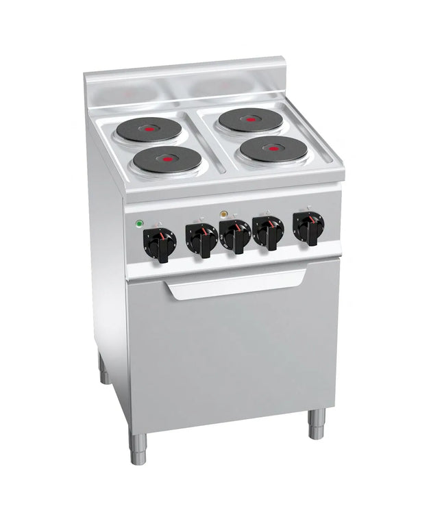 GGM Gastro Bếp Điện Liền Lò - 11kW - 4 Mặt - Kèm Lò Đối Lưu Điện - 3kW