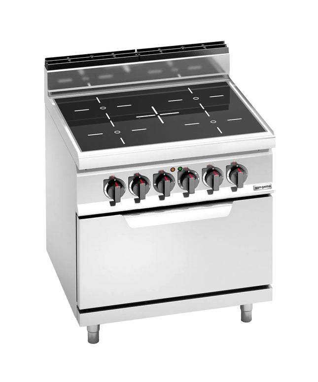 GGM Gastro Bếp Điện Liền Lò - 20.3kW - 4 Vùng - Kèm Lò Điện Tĩnh - 7.5kW