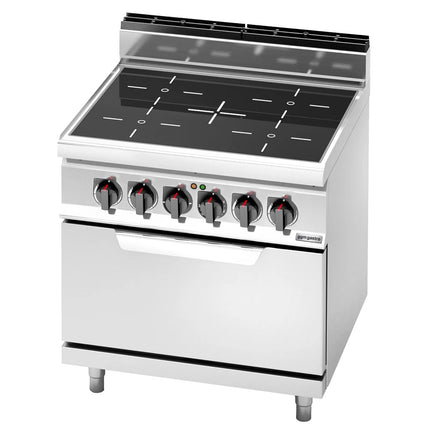 GGM Gastro Bếp Điện Liền Lò - 20.3kW - 4 Vùng - Kèm Lò Điện Tĩnh - 7.5kW
