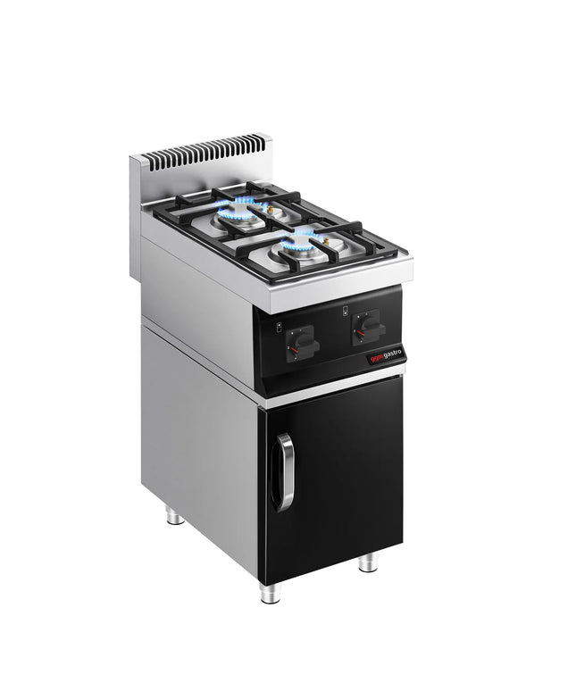 GGM Gastro Bếp Gas - 10kW - 2 Họng - Có Tủ Bệ - 1 Cánh