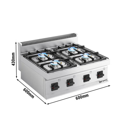 GGM Gastro Bếp Gas - 14kW - 4 Họng