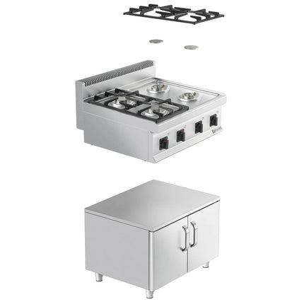 GGM Gastro Bếp Gas - 14kW - 4 Họng