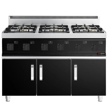 GGM Gastro Bếp Gas - 36kW - 6 Họng - Có Tủ Bệ - 3 Cánh