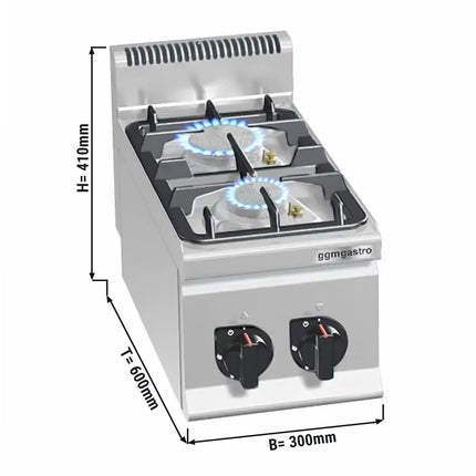 GGM Gastro Bếp Gas - 9.5kW - 2 Họng