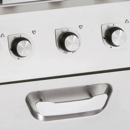 GGM Gastro Bếp Gas Liền Lò - 28.68kW - 4 Họng - Kèm Lò Đối Lưu Điện - 4.68kW