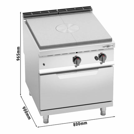 GGM Gastro Bếp Gas Mặt Liền - 20.8kW - Kèm Lò Gas Tĩnh - 7.8kW