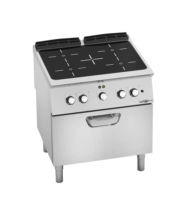 GGM Gastro Bếp Hồng Ngoại - 12.8kW - 4 Vùng - Kèm Lò Đối Lưu Điện - 4.7kW