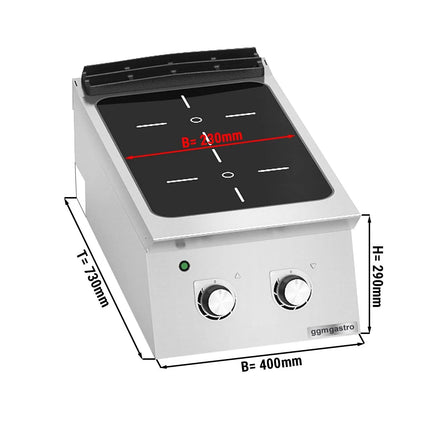 GGM Gastro Bếp Hồng Ngoại - 6.4kW - 2 Vùng