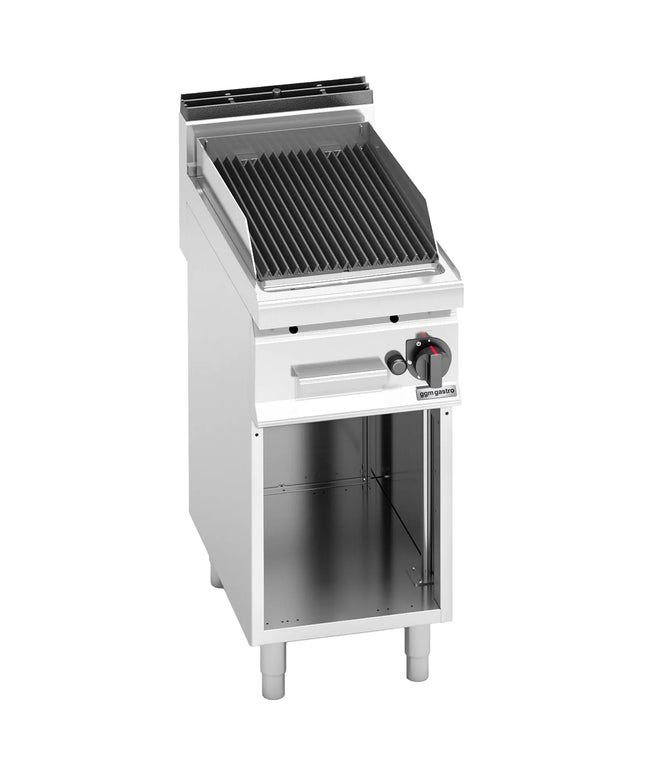 GGM Gastro Bếp Nướng Đá Lava Gas Lorenzo 700 - 6.9kW - Đứng Độc Lập - Có Chân Đứng - Sâu 714mm - Vỉ Gang