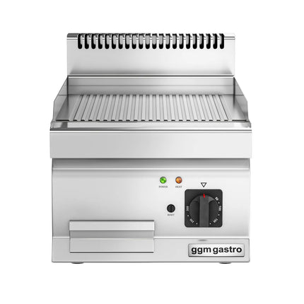 GGM Gastro Bếp Nướng Điện - 4.5kW - Mặt Rãnh - Diện Tích Nấu: 395x500mm