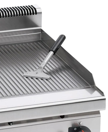 GGM Gastro Bếp Nướng Điện - 4.8kW - Mặt Rãnh - Diện Tích Nấu: 395x500mm - Có Chân Đứng