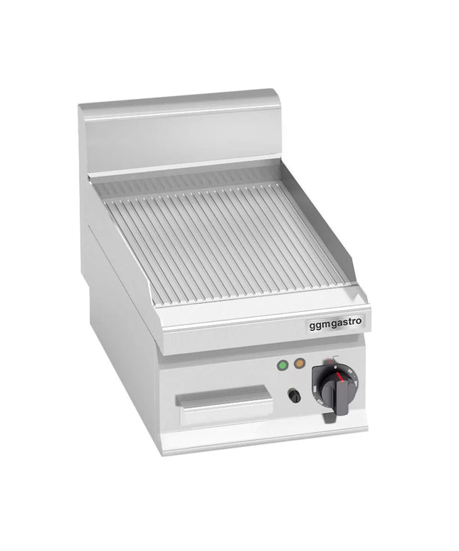 GGM Gastro Bếp Nướng Điện - 4kW - Mặt Rãnh - Diện Tích Nấu: 296x430mm