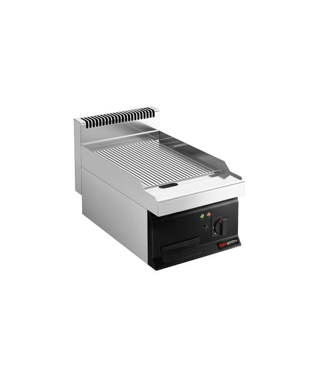 GGM Gastro Bếp Nướng Điện - 8kW - Mặt Rãnh - Diện Tích Nấu: 395x535mm