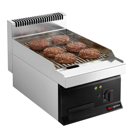 GGM Gastro Bếp Nướng Điện - 8kW - Mặt Rãnh - Diện Tích Nấu: 395x535mm