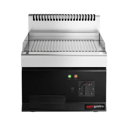 GGM Gastro Bếp Nướng Điện - 8kW - Mặt Rãnh - Diện Tích Nấu: 395x535mm