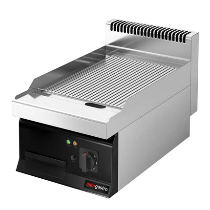 GGM Gastro Bếp Nướng Điện - 8kW - Mặt Rãnh - Diện Tích Nấu: 395x535mm