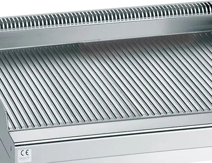 GGM Gastro Bếp Nướng Gas - 10kW - Mặt Rãnh - Diện Tích Nấu: 396x667mm - Có Chân Đứng