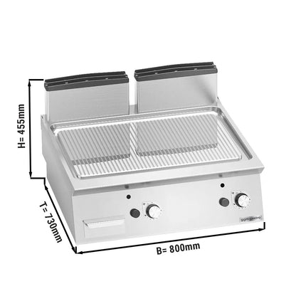 GGM Gastro Bếp Nướng Gas - 13.8kW - Mặt Rãnh